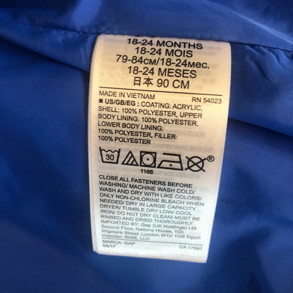 Gap toddler gray camo puffer vest